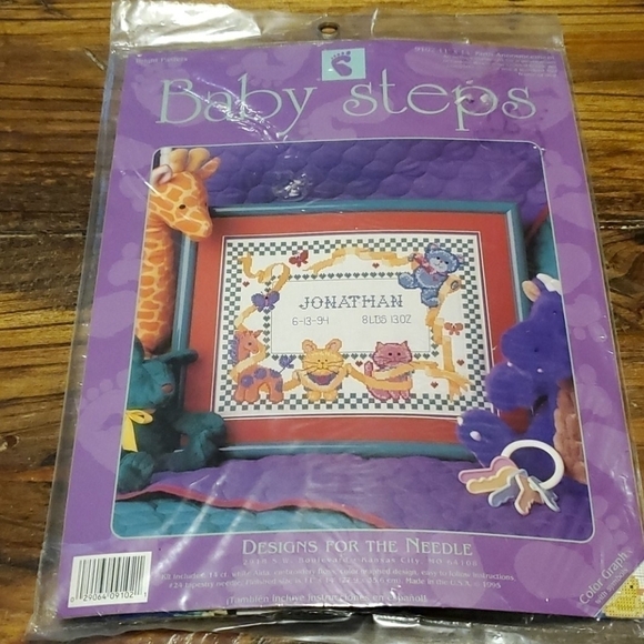 𝅺designs for the Needle Birth Announcement Kit - Picture 1 of 5